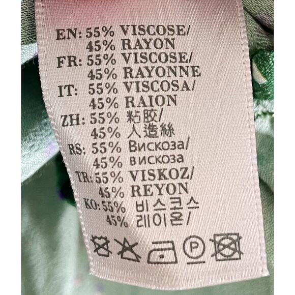 NWT Preen By Thornton Bregazzi Women's Paloma Wrap Top Long Sleeve Green XS Boho - Picture 11 of 15